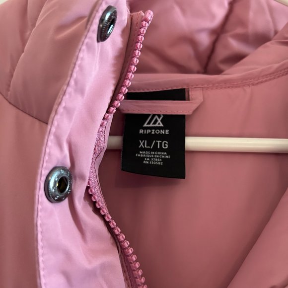 EUC Warm Hooded Pink Parka Down Jacket - Picture 2 of 4